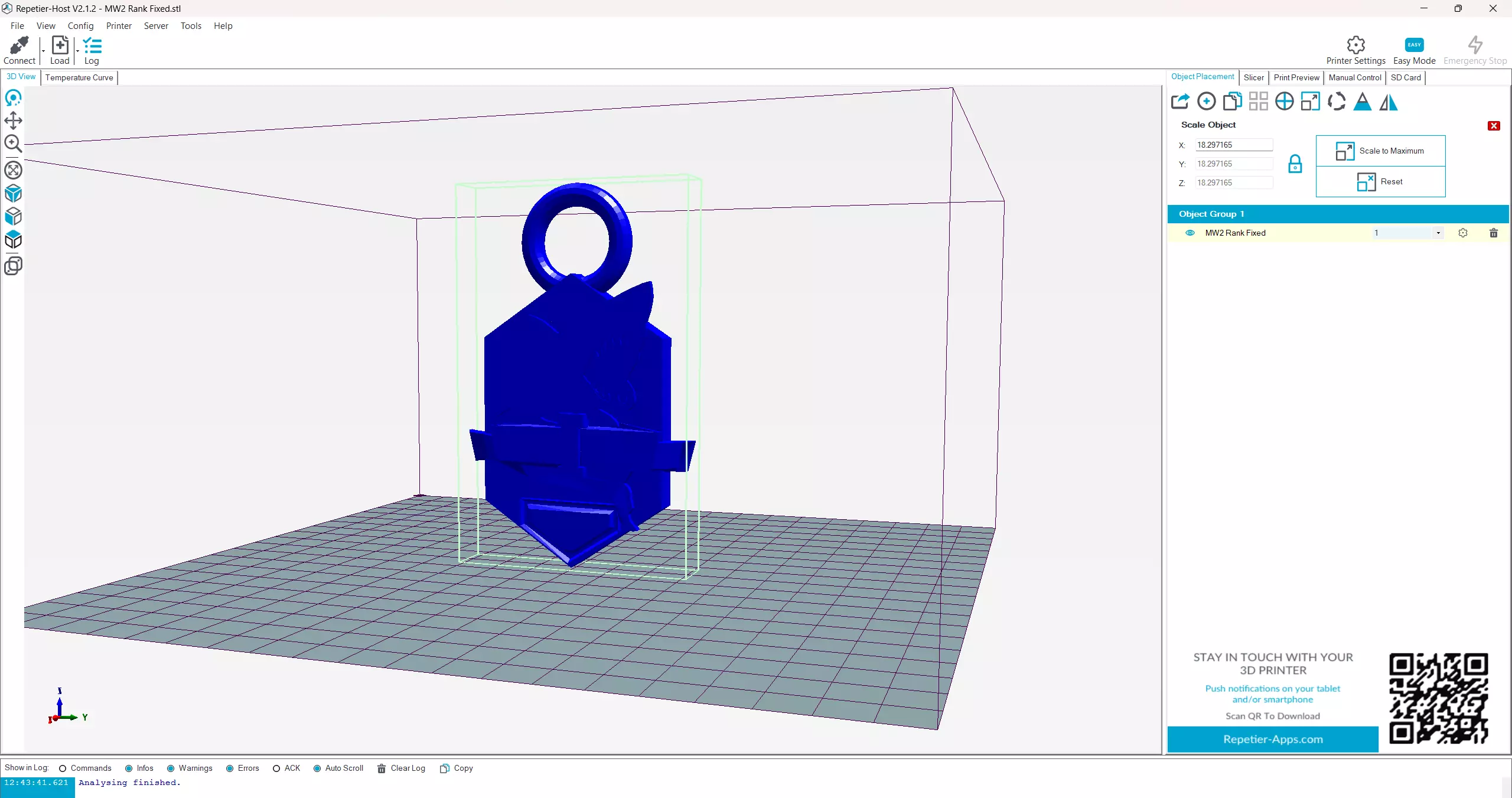 MW2 Rank Keychain 3D print model