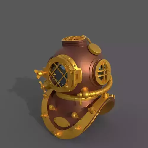 Decorative Submarine Helmet 3D model