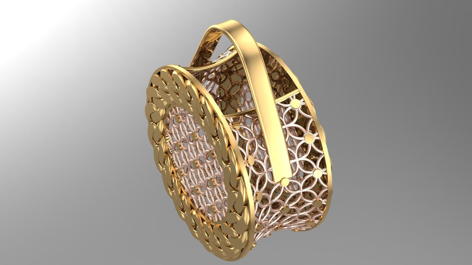 10 PCS FUSION CHAIN MOTIF BAG-05- 3D print model_1