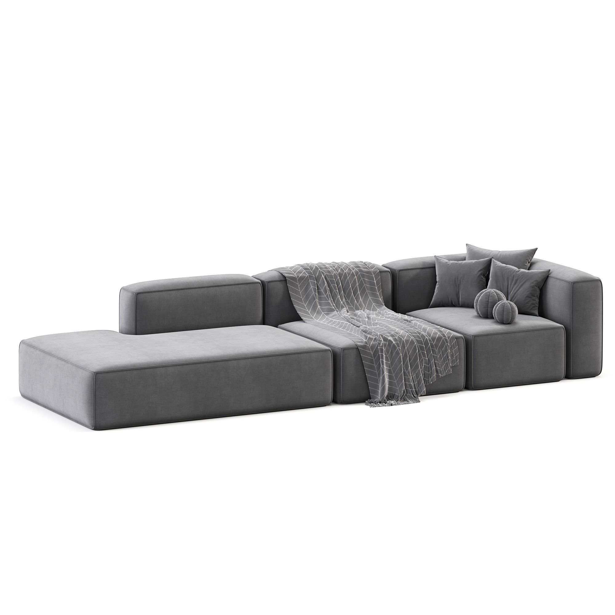 Szezlong modulowy XL Lennon 3D model_6