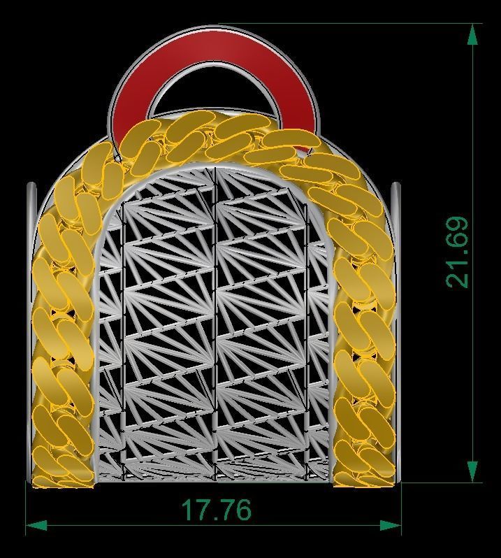 10 PCS FUSION CHAIN MOTIF BAG 3D print model_24