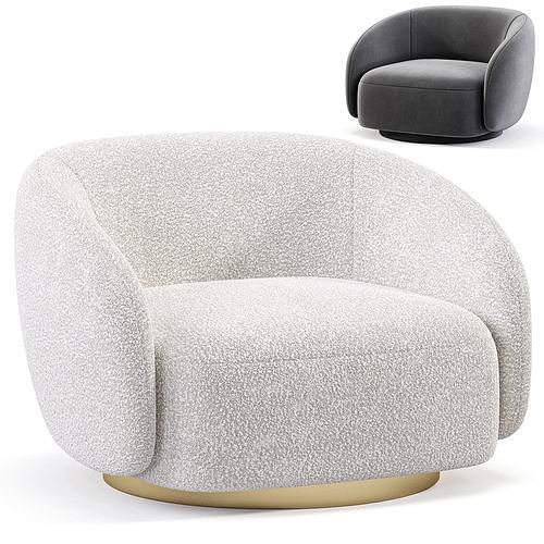 SWIVEL CHAIR BRICE 3D model