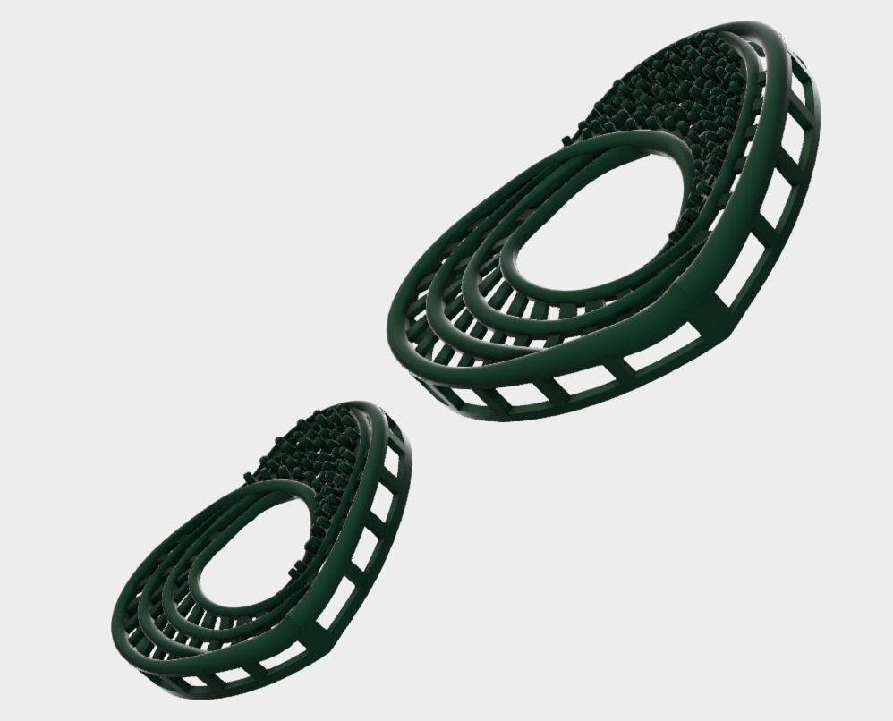 heart shaped diamond pendant and earrings set 3D model 3D print model_1