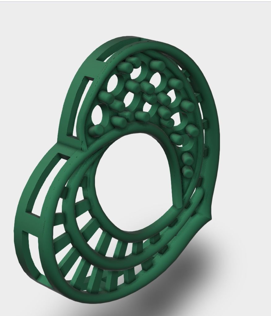 heart shape diamond pendant 3D design 3D print model_2