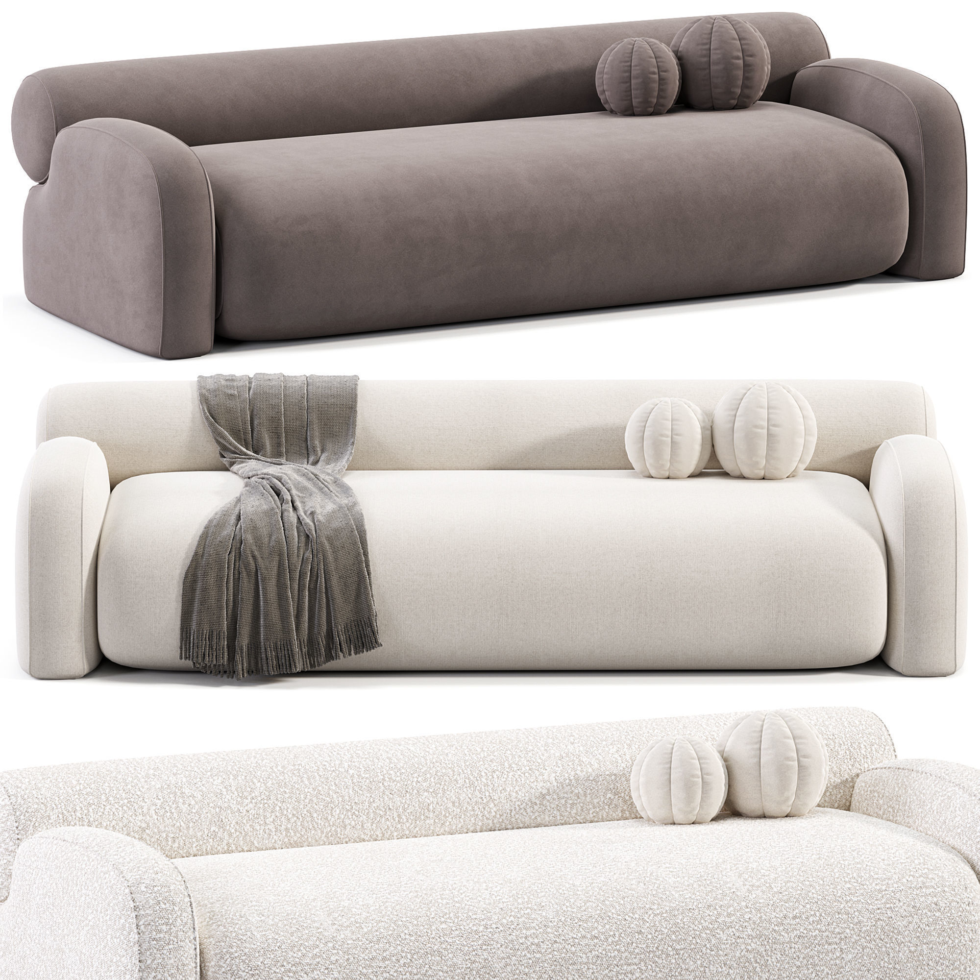 OSCAR Sofa 3D model_2