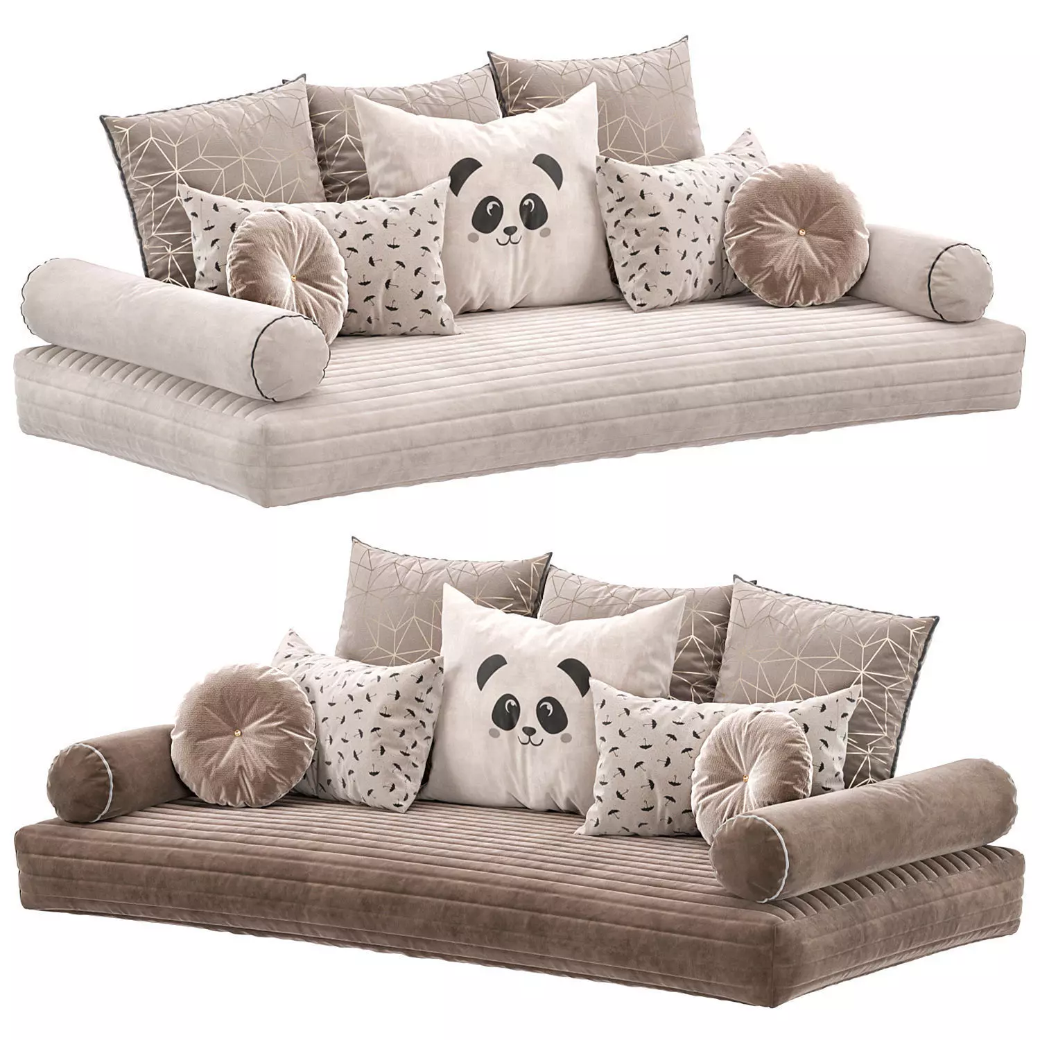 Window Pillows Set 1 3D model