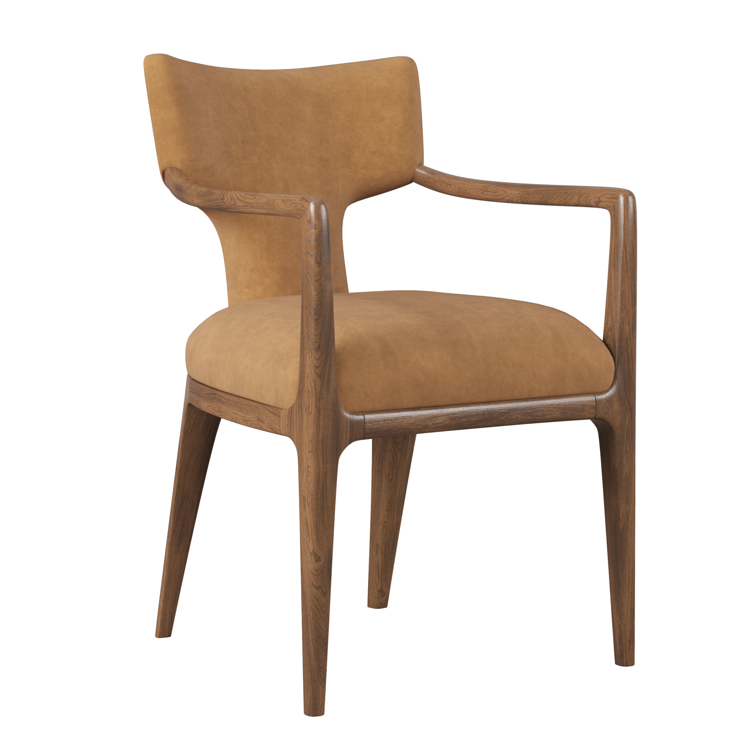 RH LIGNE DINING ARMCHAIR Low-poly 3D model_5