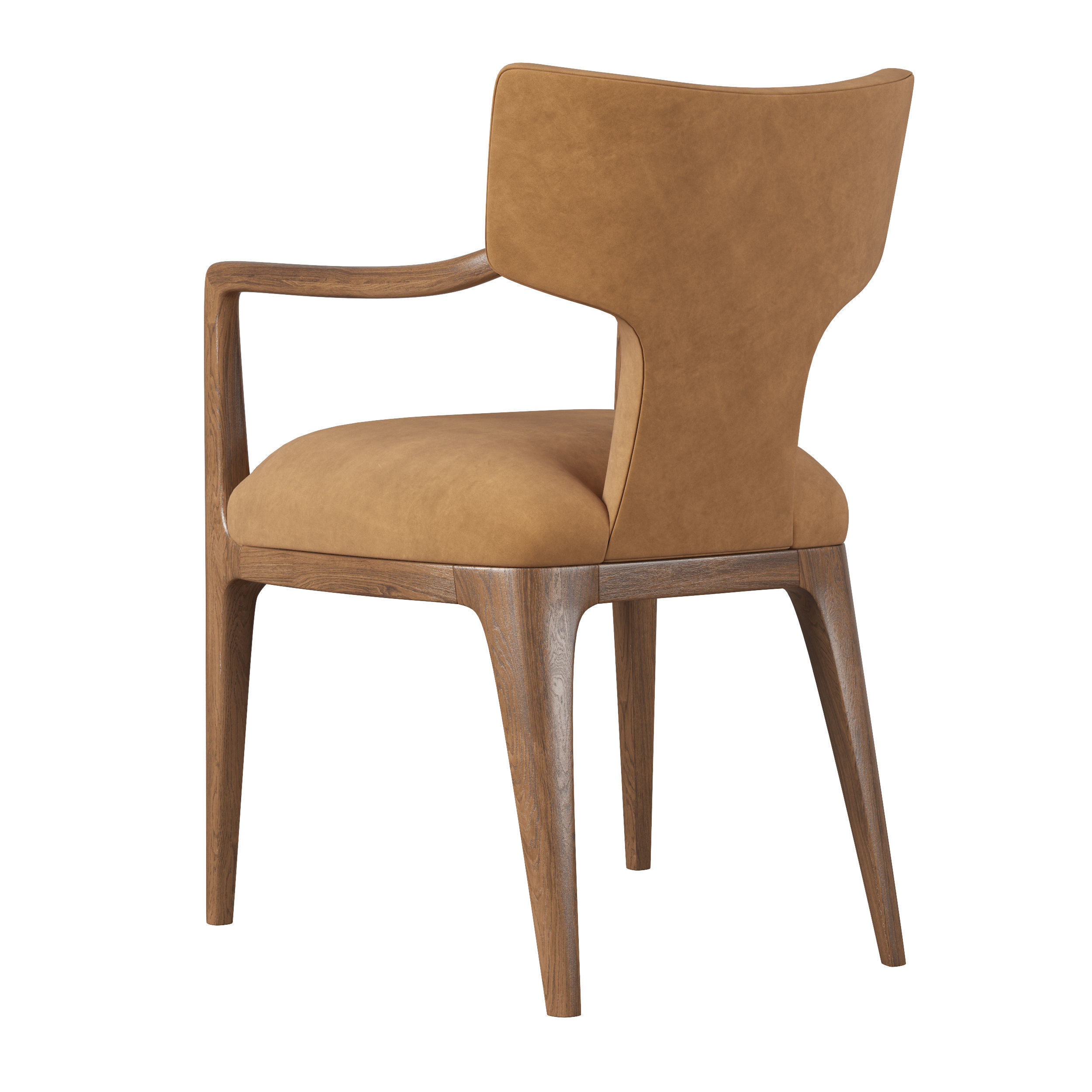 RH LIGNE DINING ARMCHAIR Low-poly 3D model_2