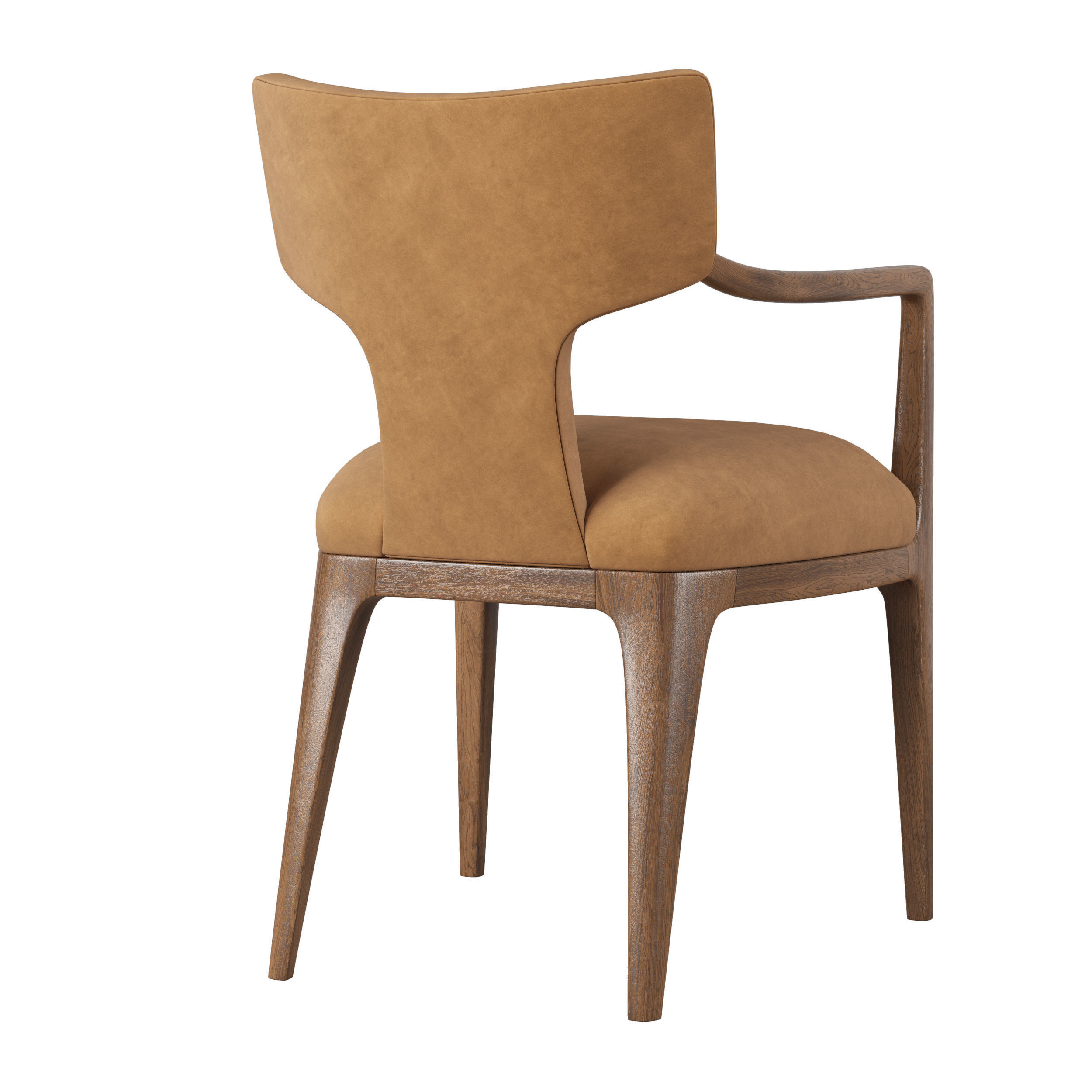 RH LIGNE DINING ARMCHAIR Low-poly 3D model_3