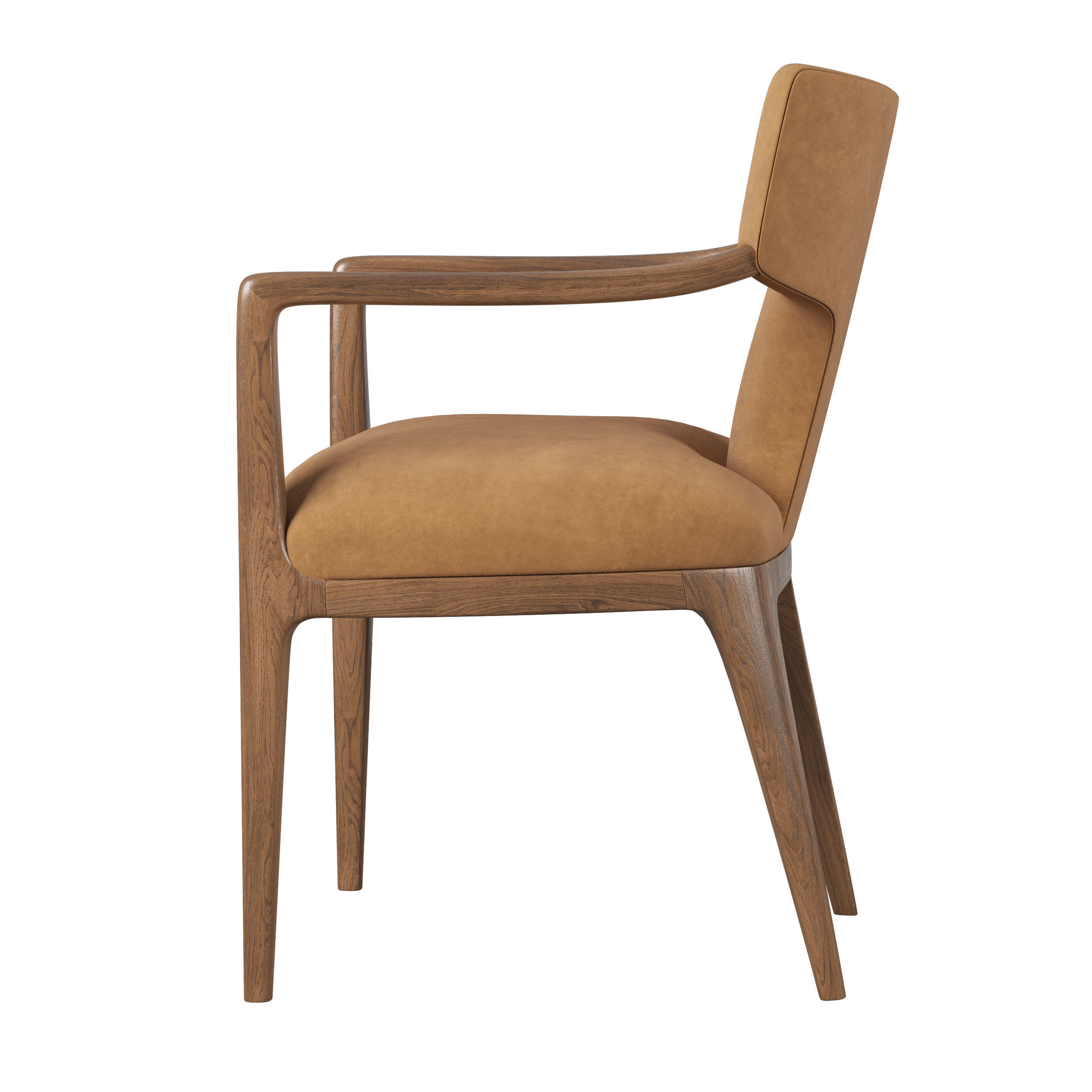 RH LIGNE DINING ARMCHAIR Low-poly 3D model_1