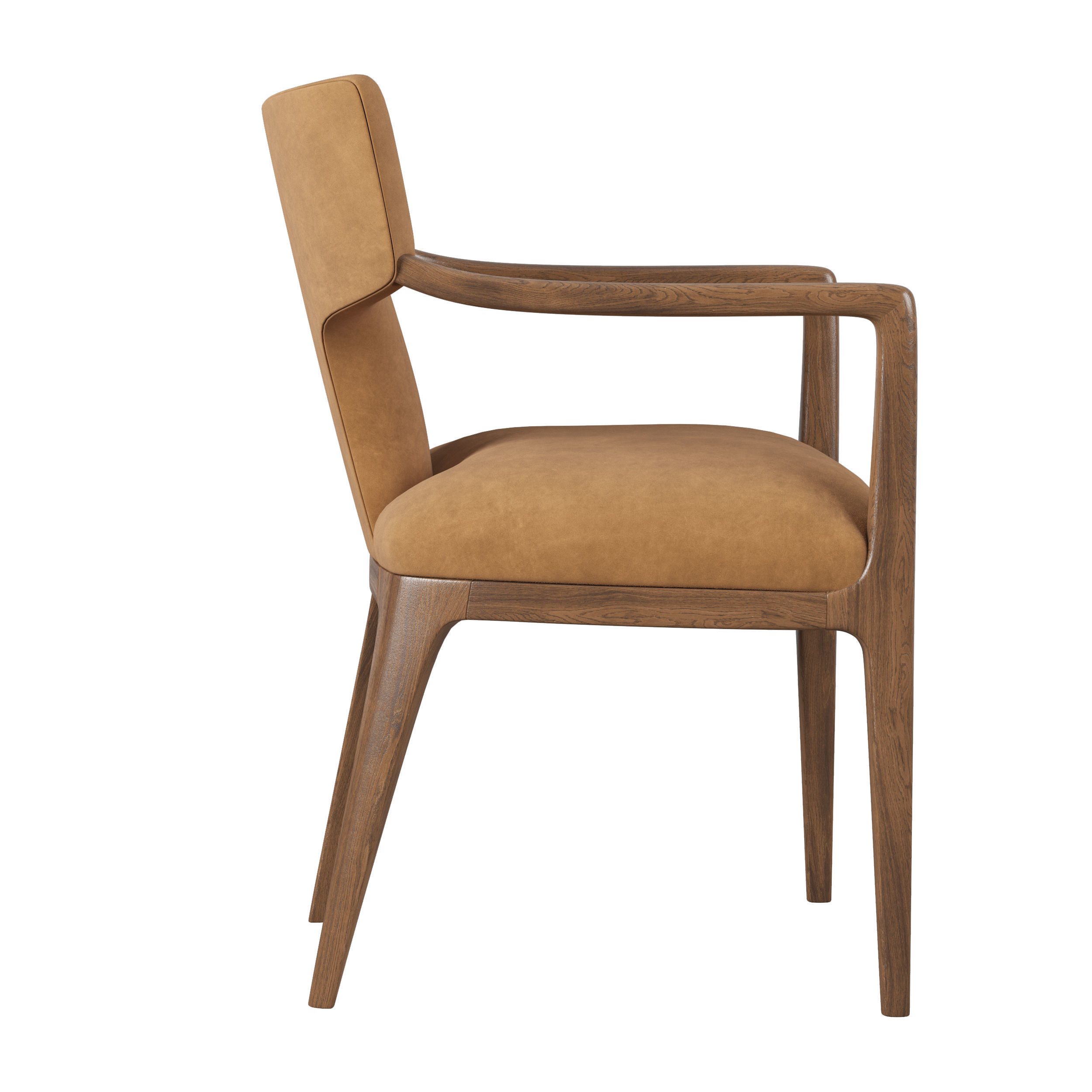RH LIGNE DINING ARMCHAIR Low-poly 3D model_4