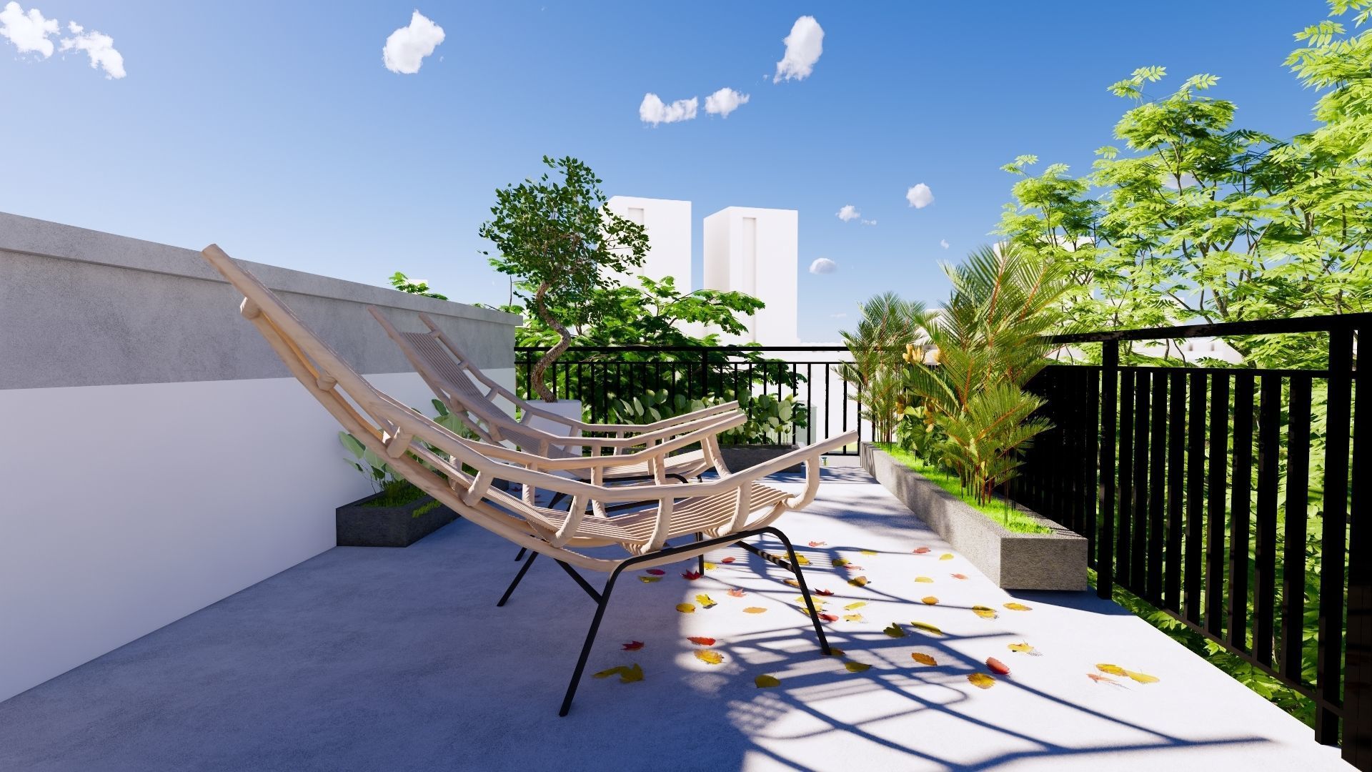 2 Floor House Design Modern Style 3D model_12