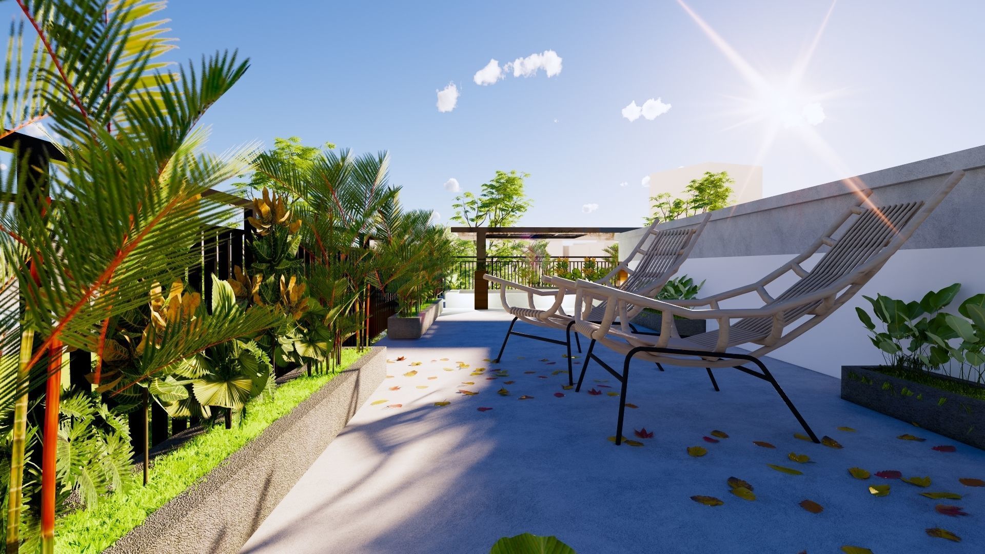 2 Floor House Design Modern Style 3D model_15