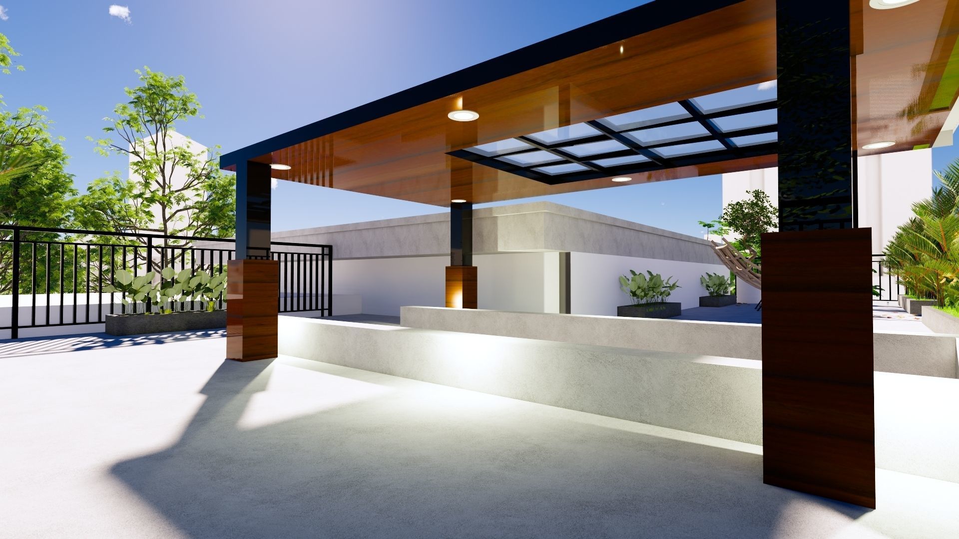 2 Floor House Design Modern Style 3D model_8