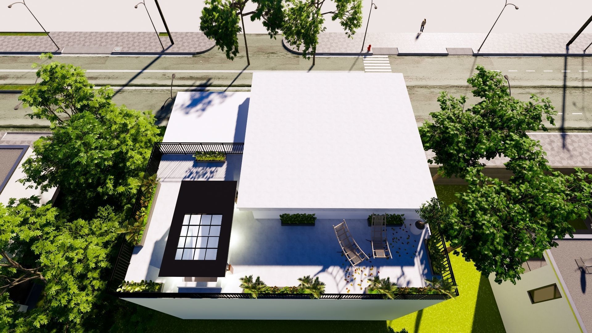 2 Floor House Design Modern Style 3D model_22