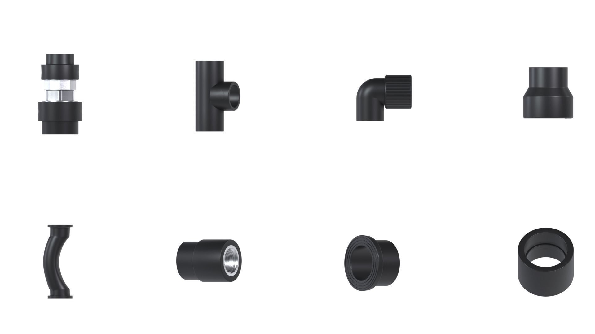 Pipe joints  3D model_9