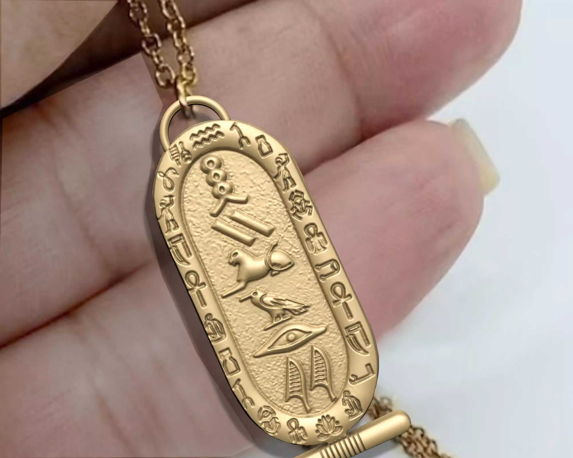 Cartouch in Ancient Egypt pendant 3D print model