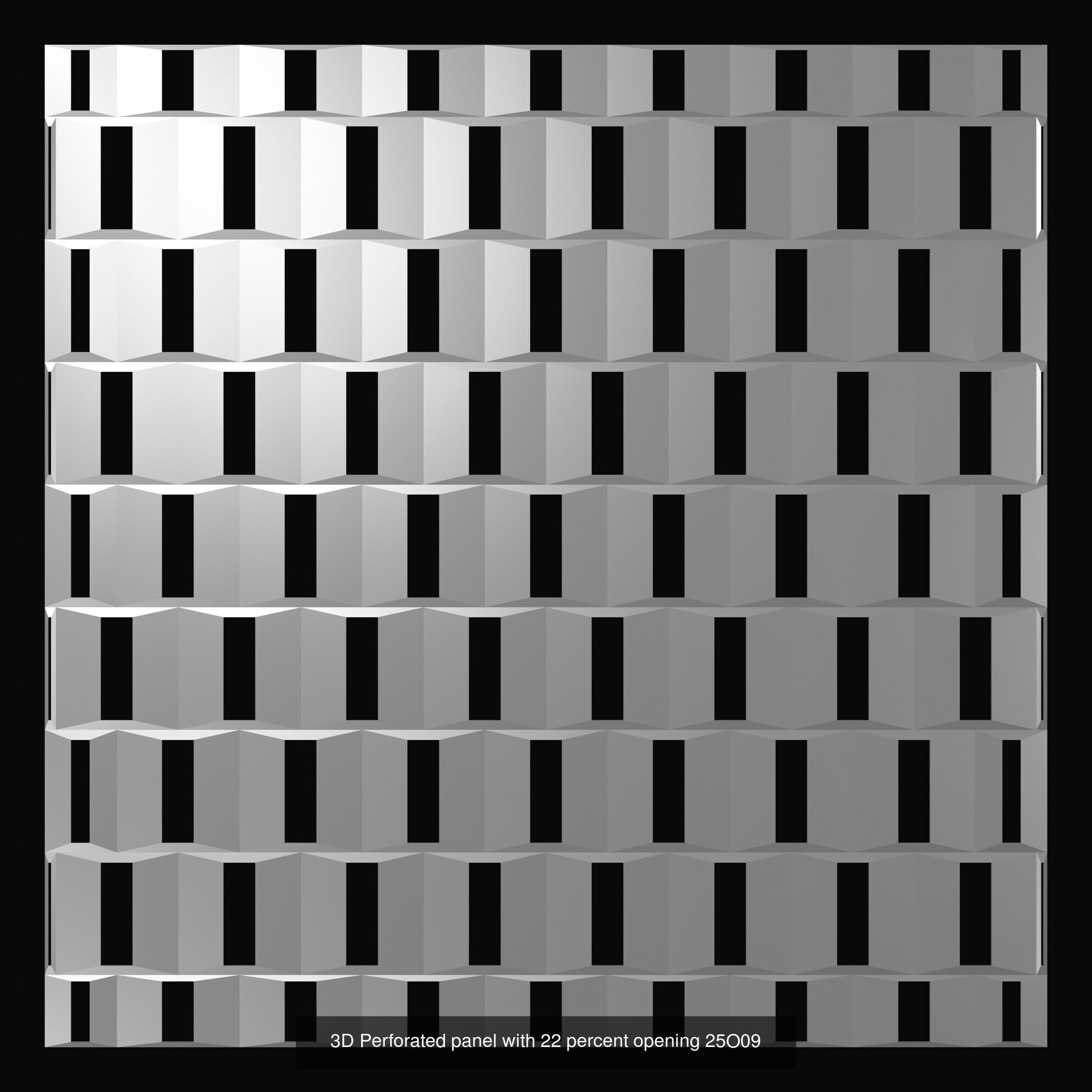 Perforated panel 3D Model Collection_3