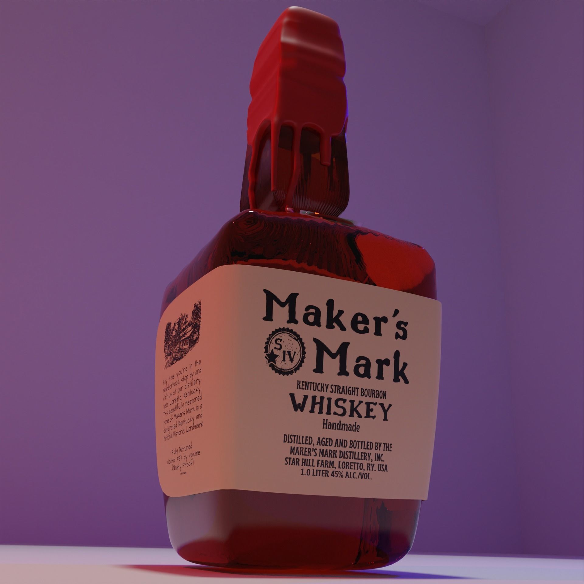 MAKERS MARK WHISKY 3D model_2