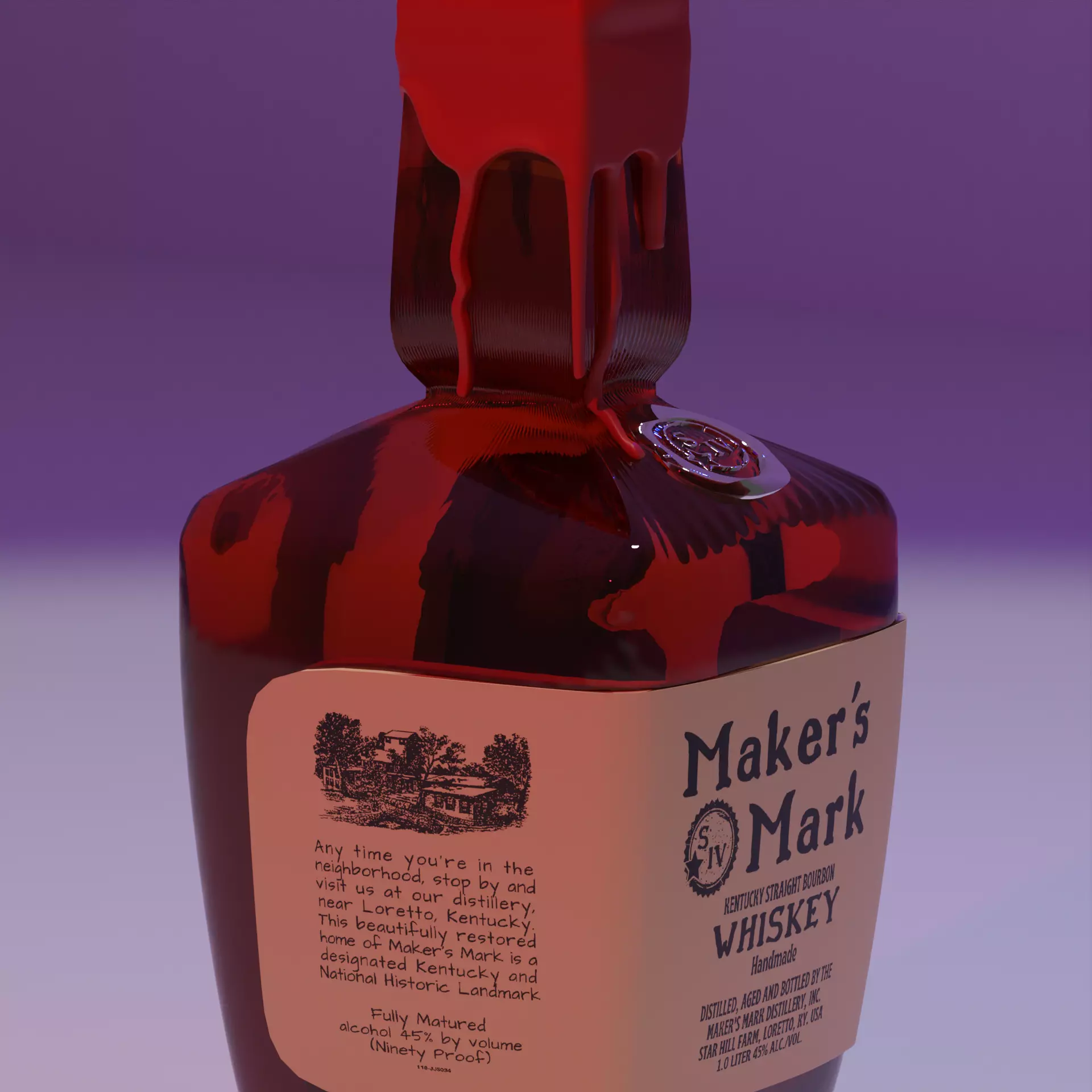 MAKERS MARK WHISKY 3D model_0