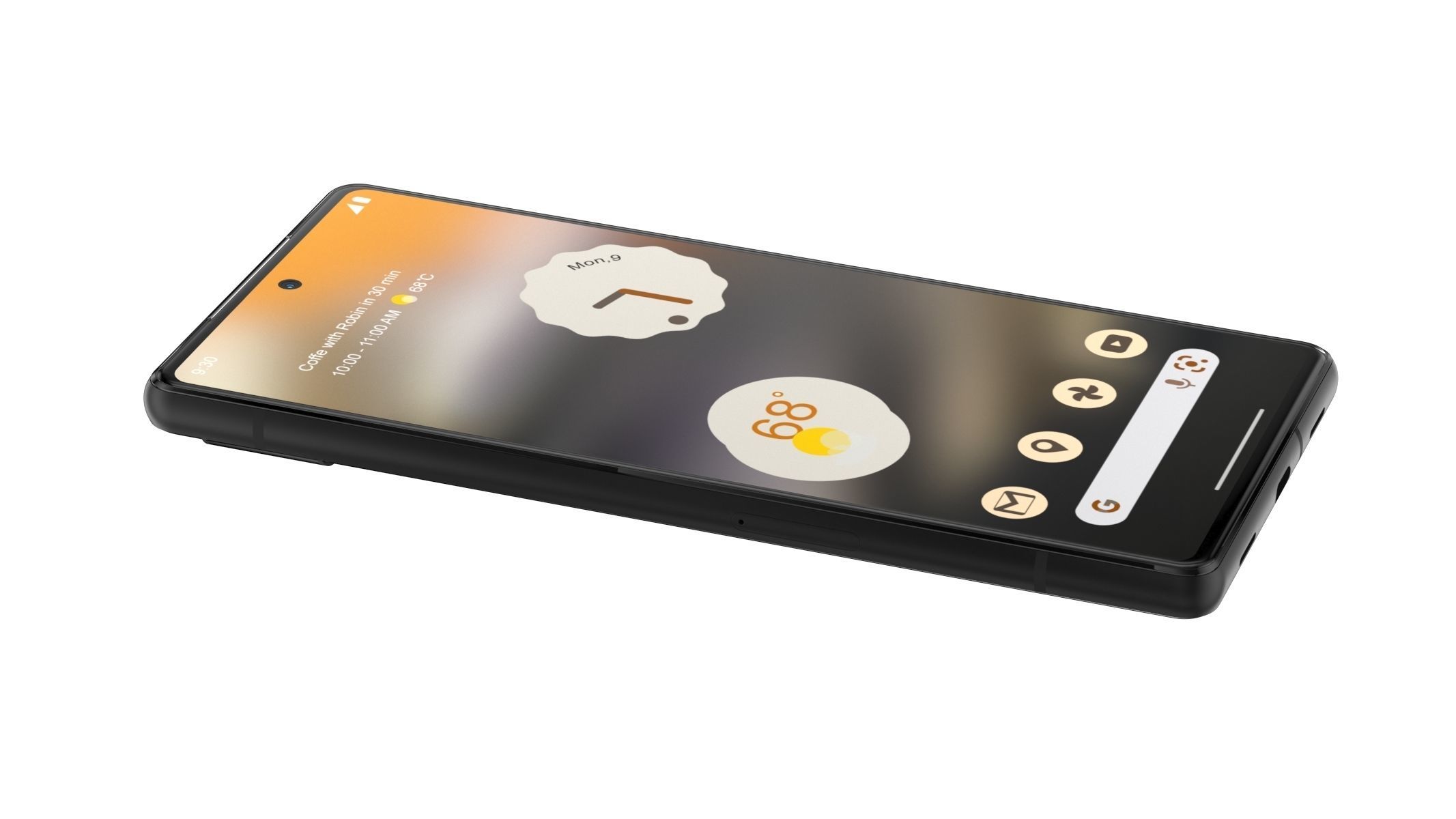  Google Pixel 6A Charcoal 3D model_4