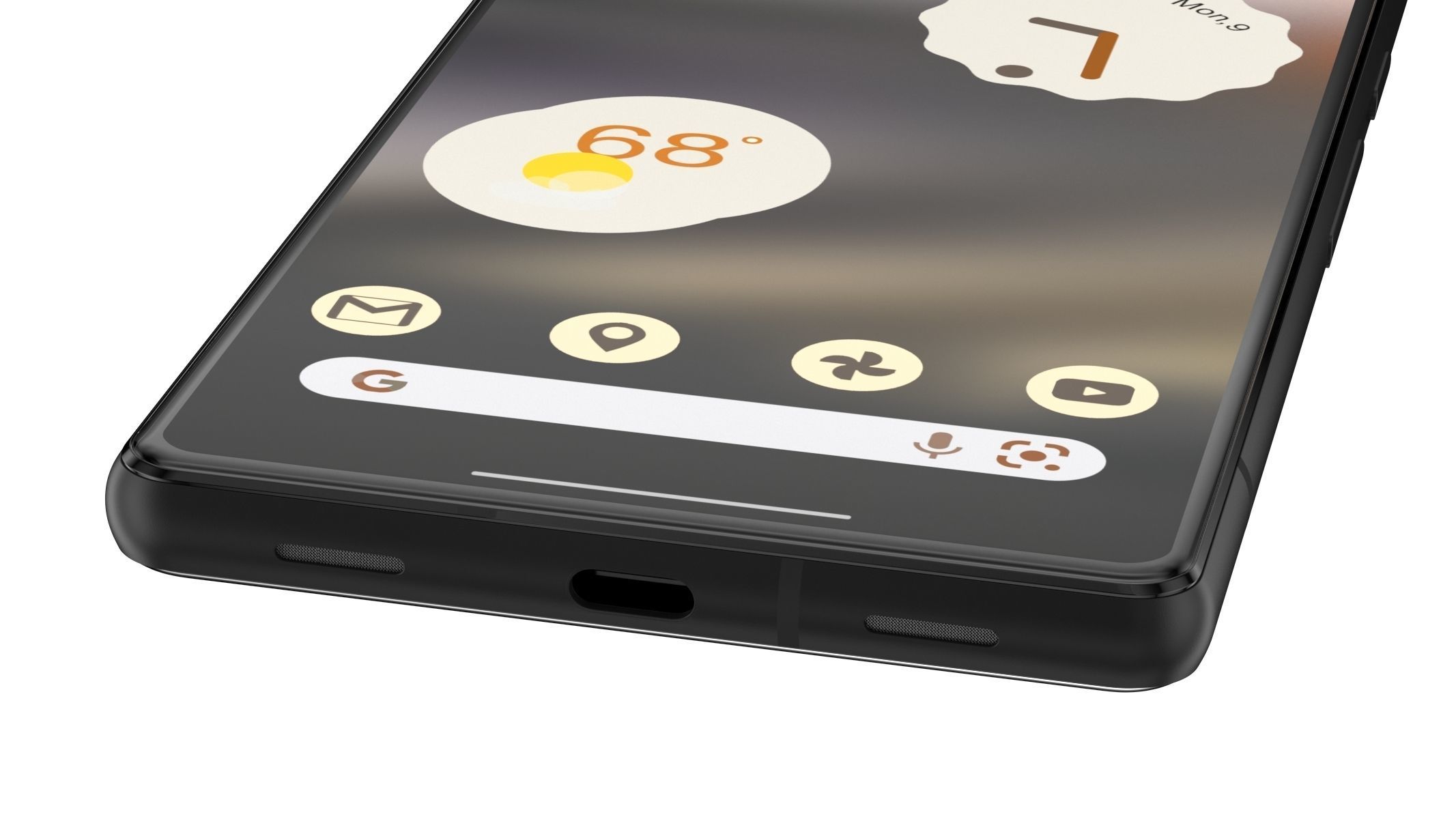  Google Pixel 6A Charcoal 3D model_5