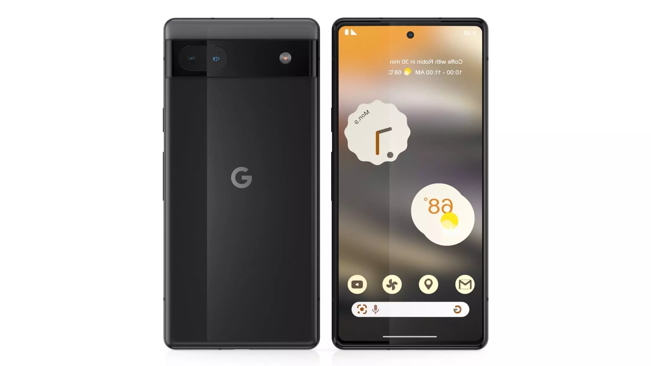  Google Pixel 6A Charcoal 3D model_0