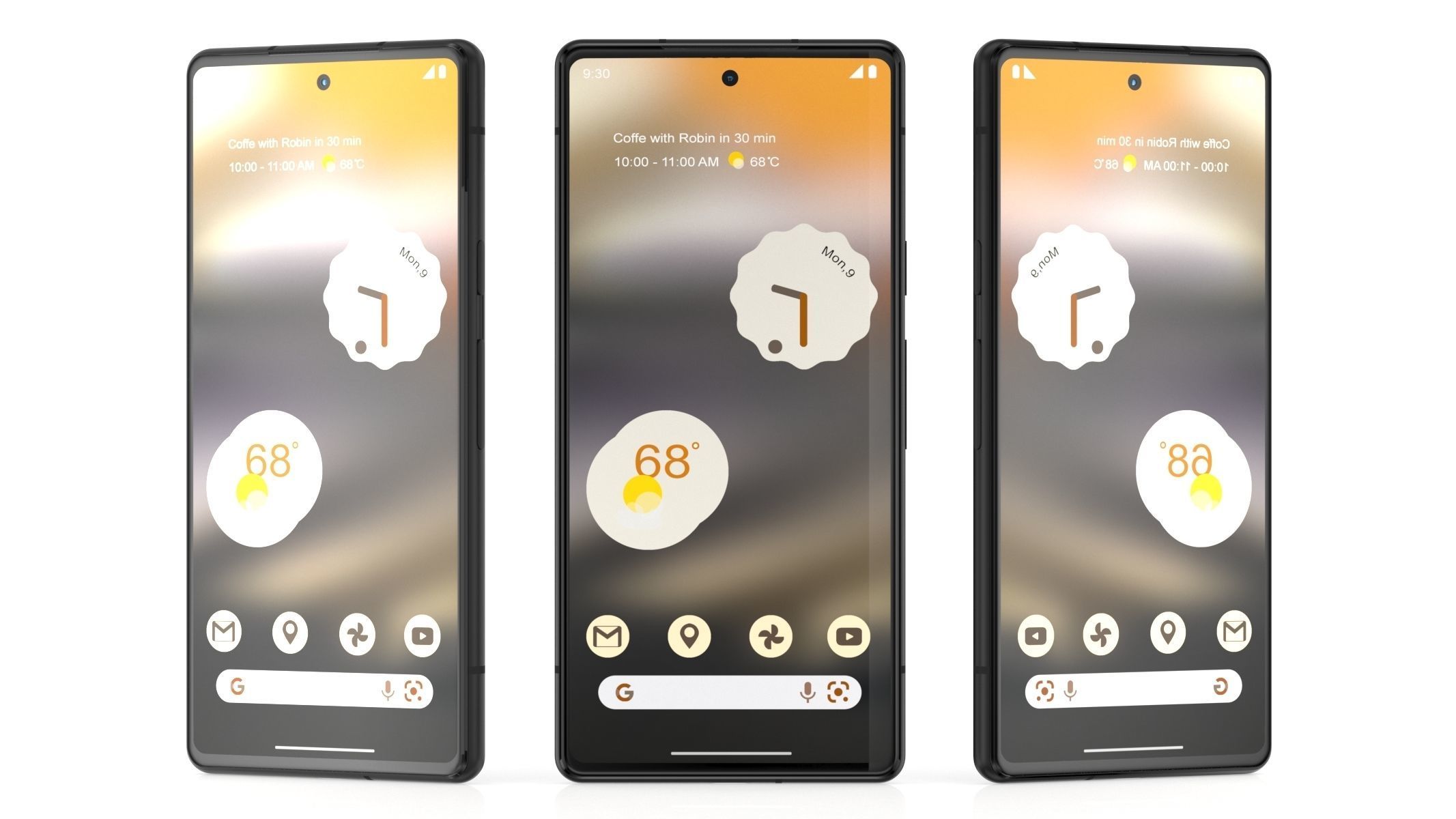  Google Pixel 6A Charcoal 3D model_7