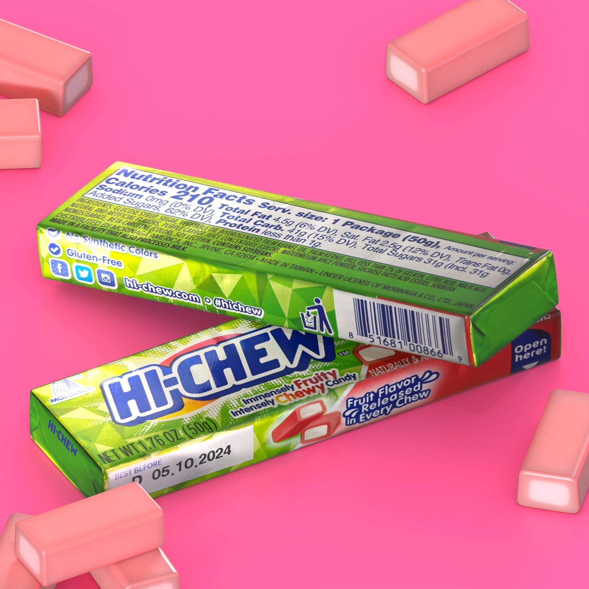 HI-CHEW Candy Low-poly 3D model_2