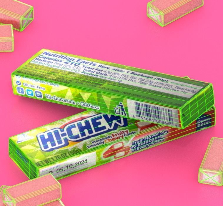 HI-CHEW Candy Low-poly 3D model_8