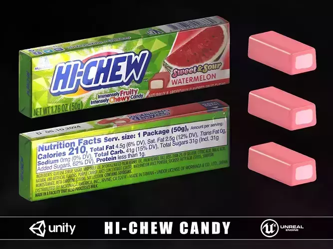 HI-CHEW Candy Low-poly 3D model