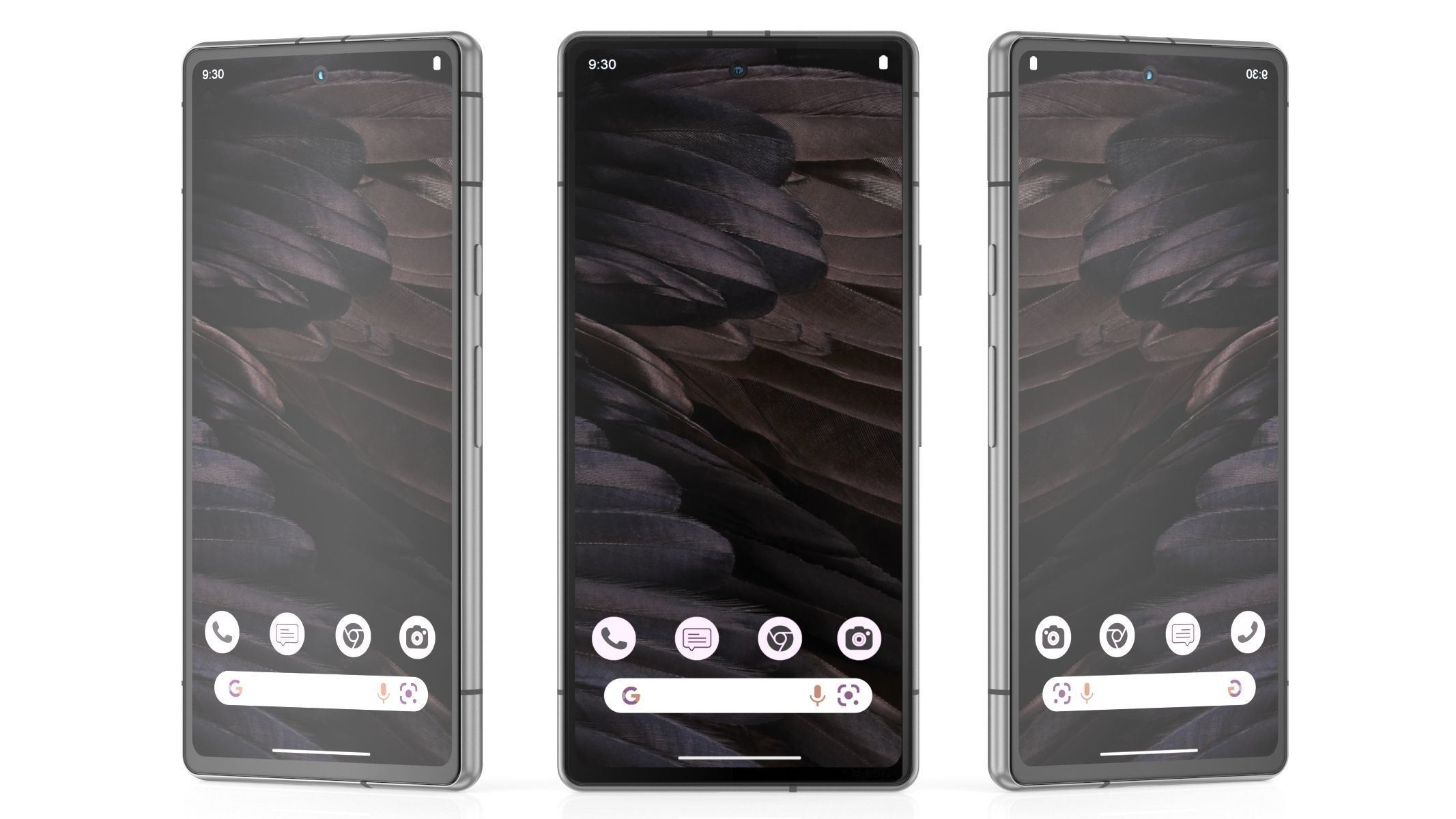 Google pixel 7A Charcoal 3D model_7