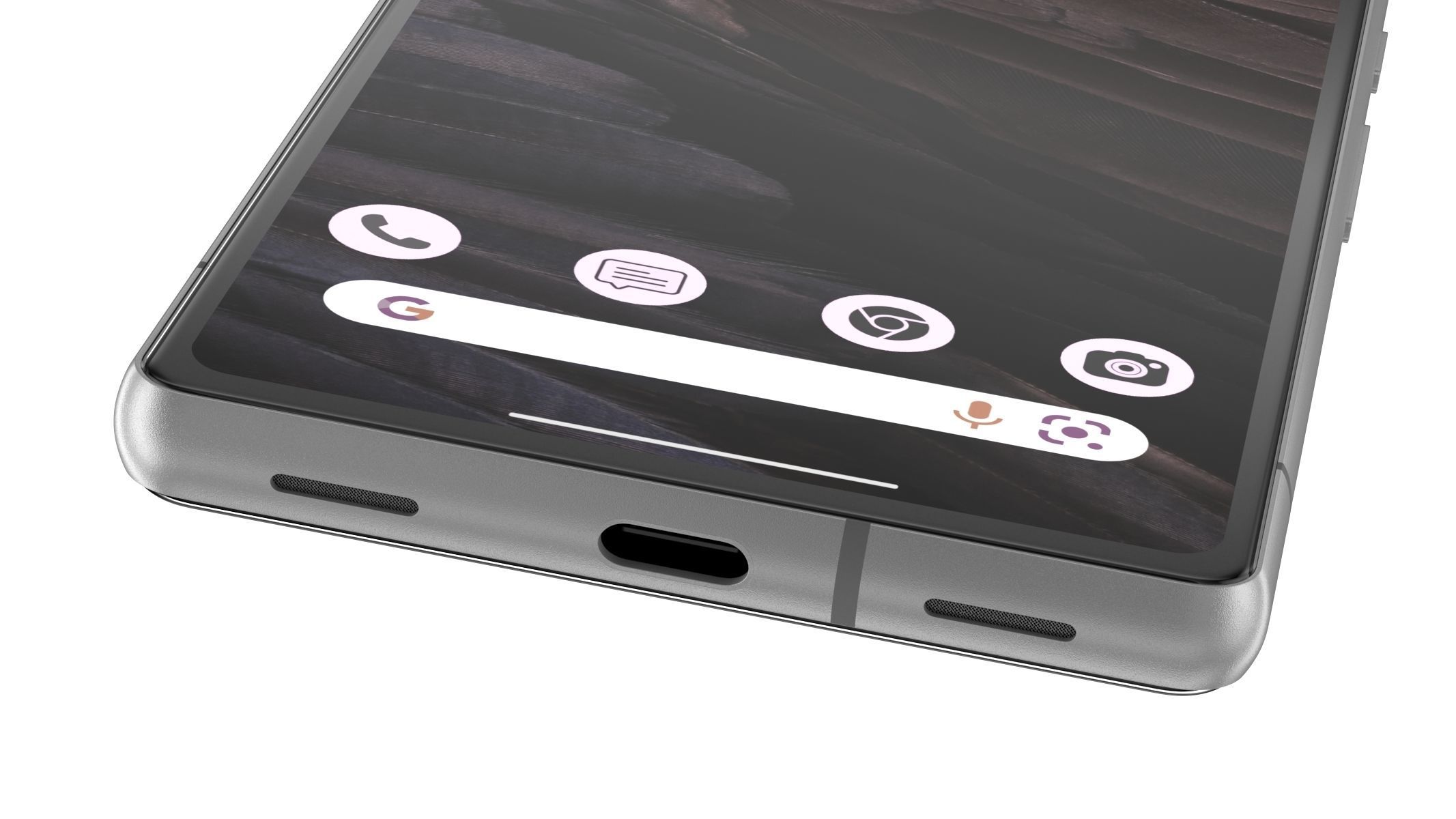 Google pixel 7A Charcoal 3D model_5