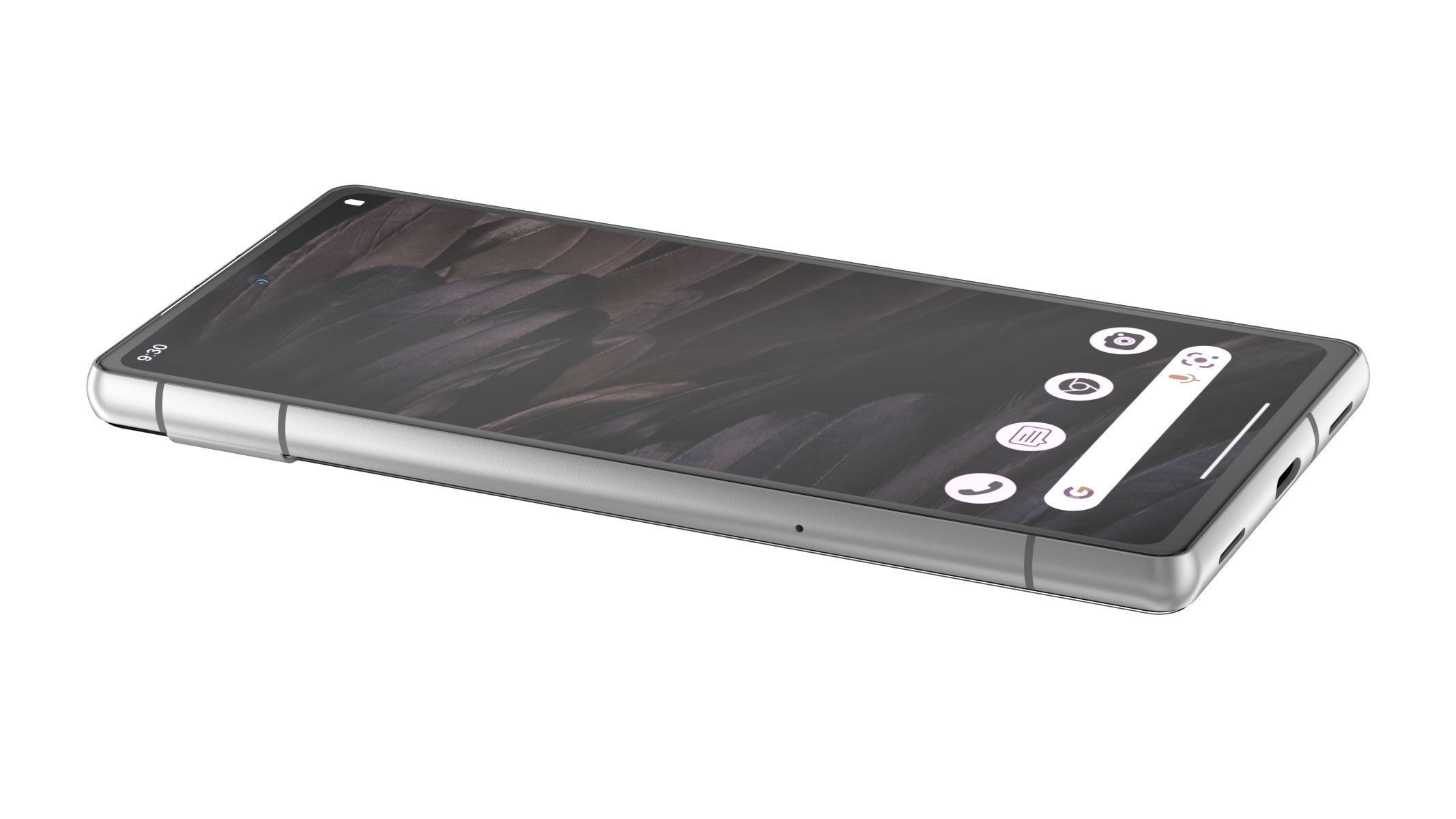 Google pixel 7A Charcoal 3D model_4