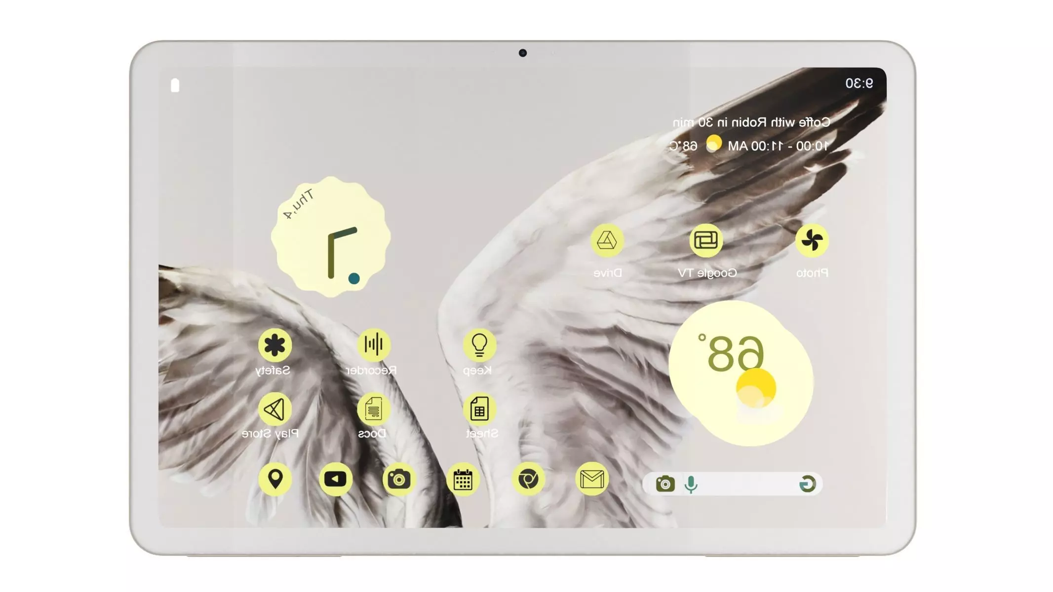 Google Pixel Tablet Cream 3D model