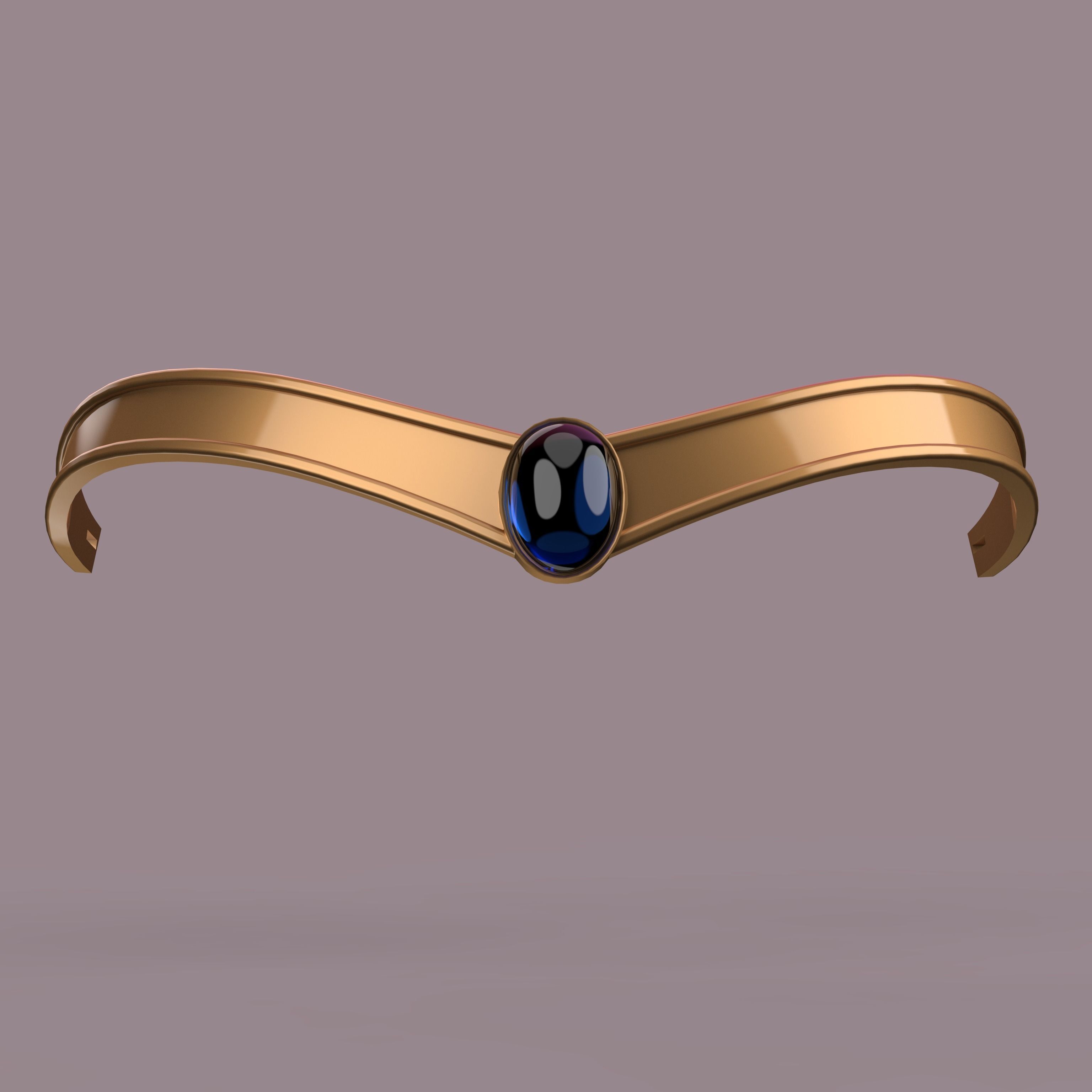 SAILOR MOON TIARA - REGULAR AND CRYSTAL VERSION 3D print model_4