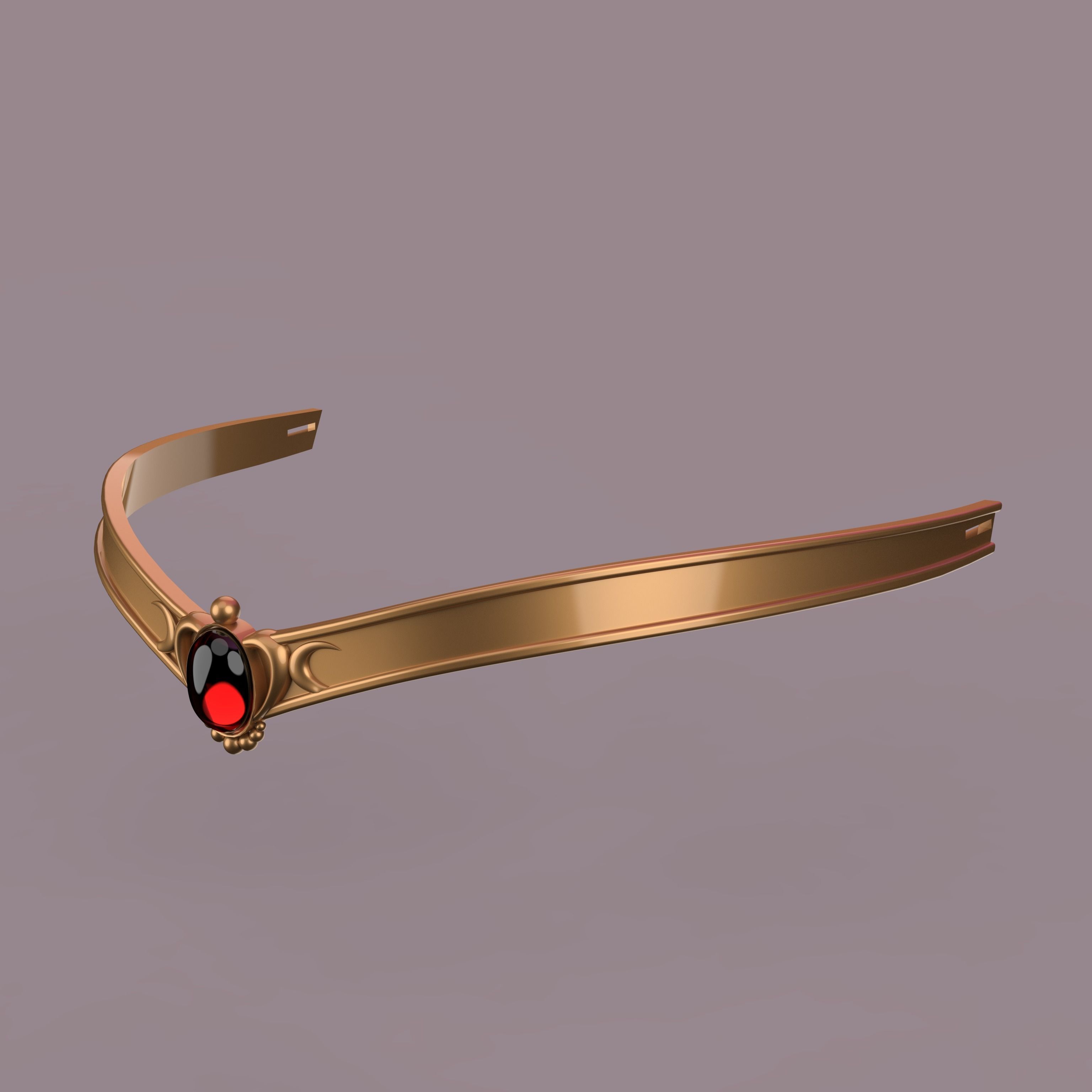 SAILOR MOON TIARA - REGULAR AND CRYSTAL VERSION 3D print model_1
