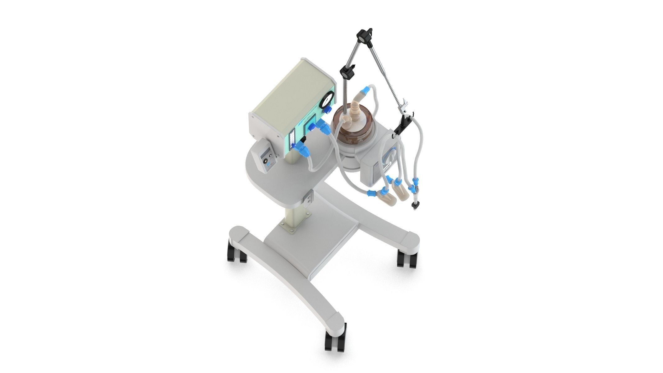 Medical Oxygen Gas Analyzer 3D model_8
