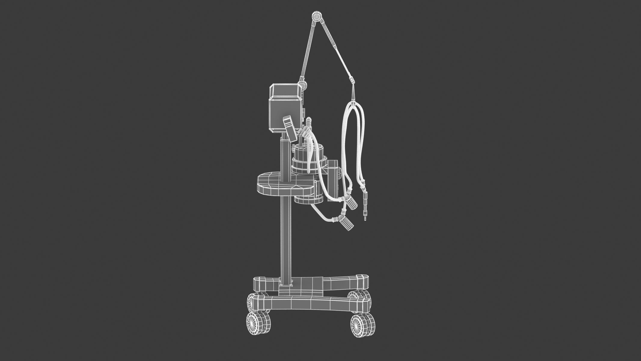 Medical Oxygen Gas Analyzer 3D model_11