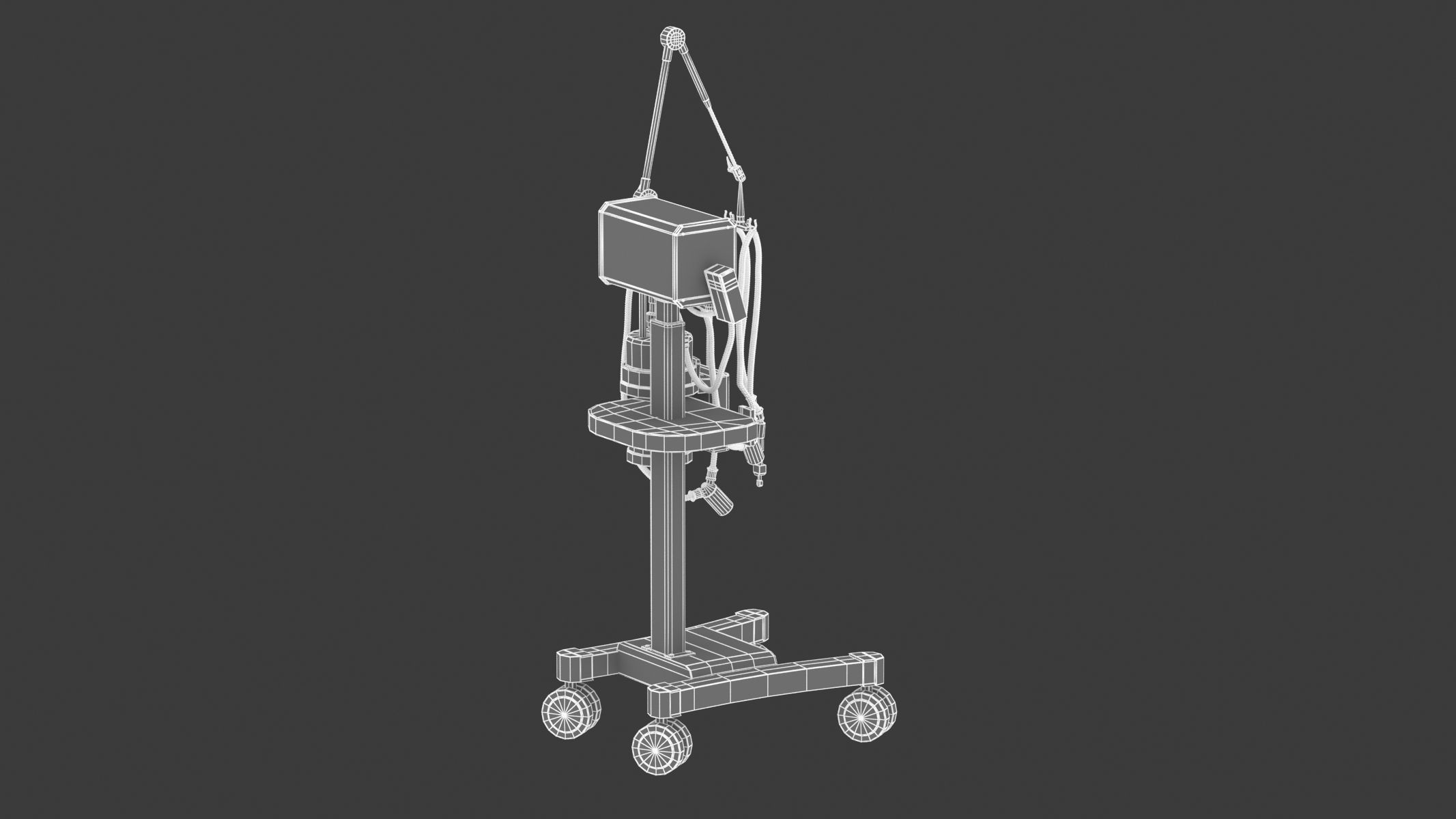 Medical Oxygen Gas Analyzer 3D model_12
