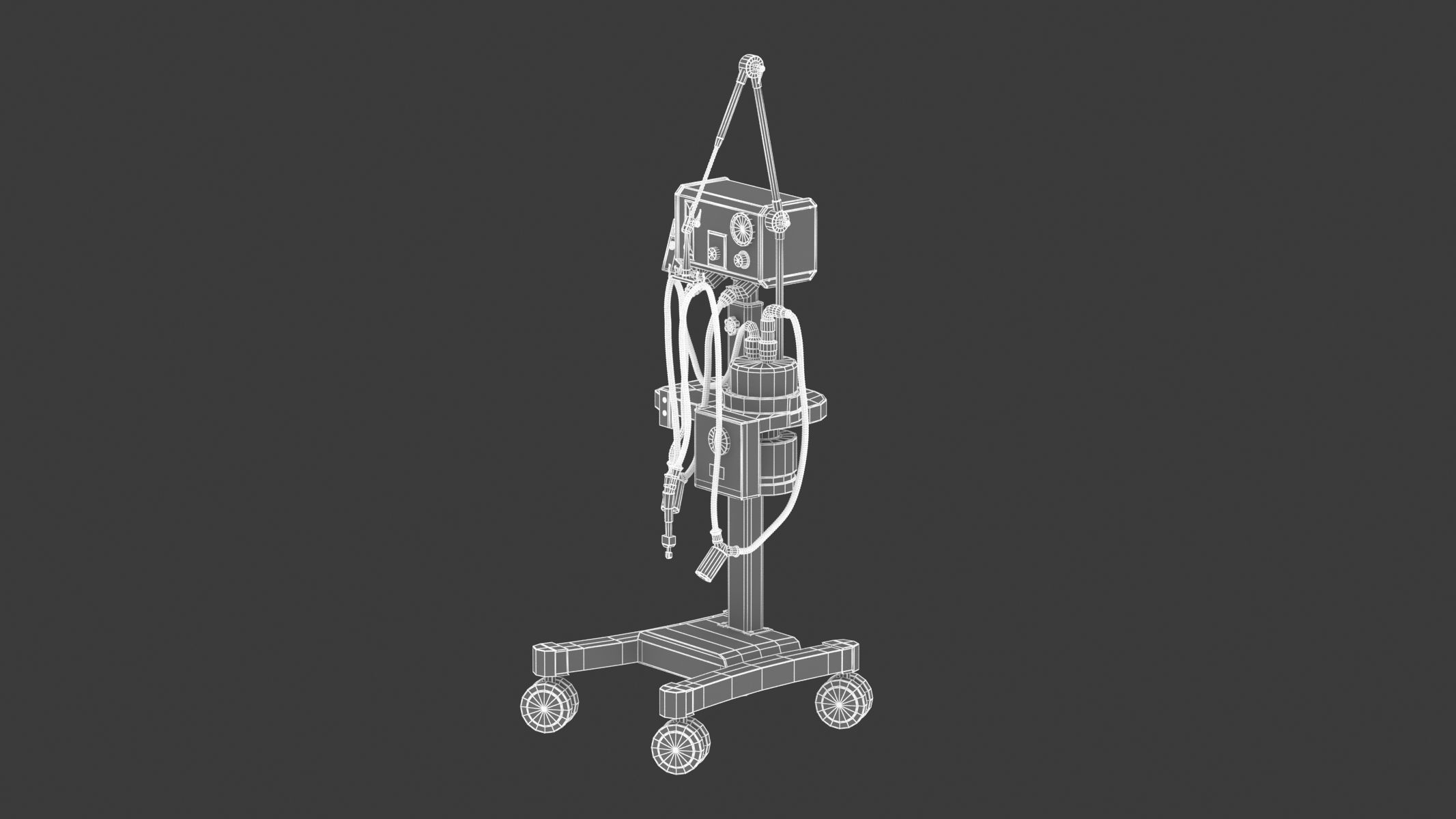 Medical Oxygen Gas Analyzer 3D model_16