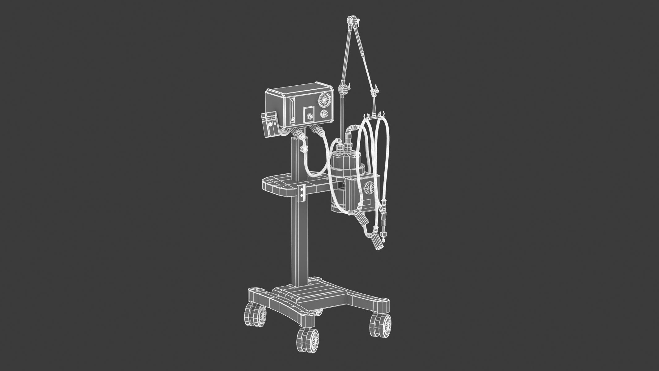 Medical Oxygen Gas Analyzer 3D model_10