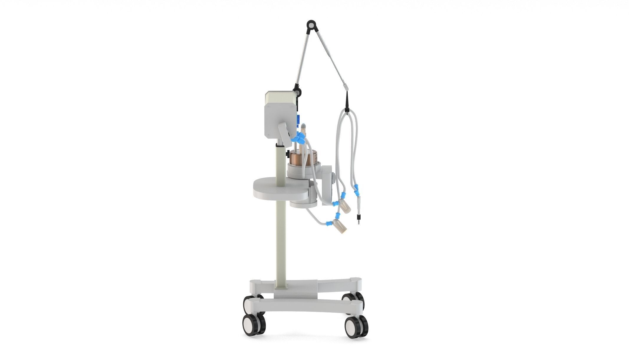 Medical Oxygen Gas Analyzer 3D model_1