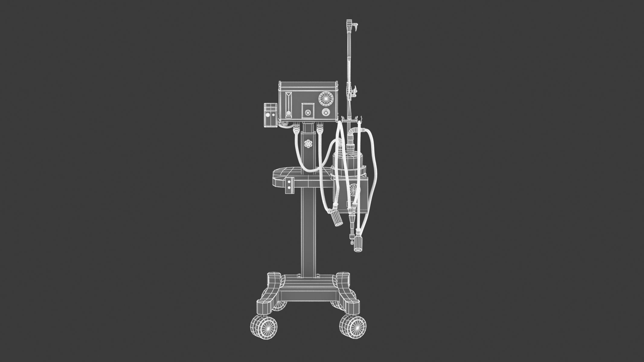 Medical Oxygen Gas Analyzer 3D model_17