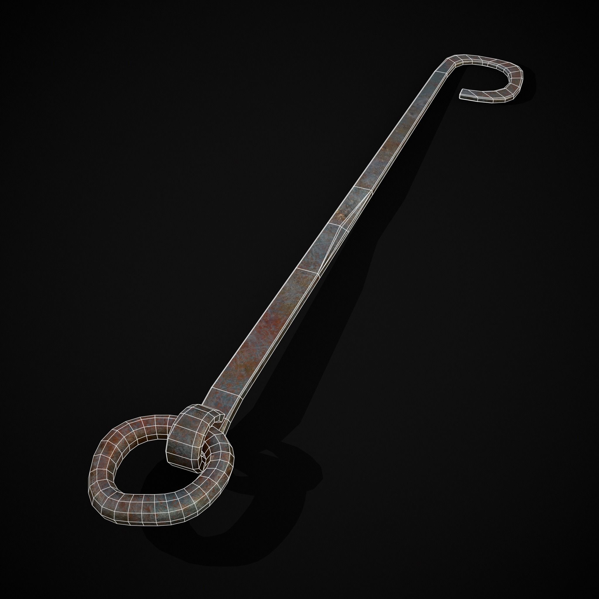 Medieval Leather Crafting Tools Low-poly 3D model_10