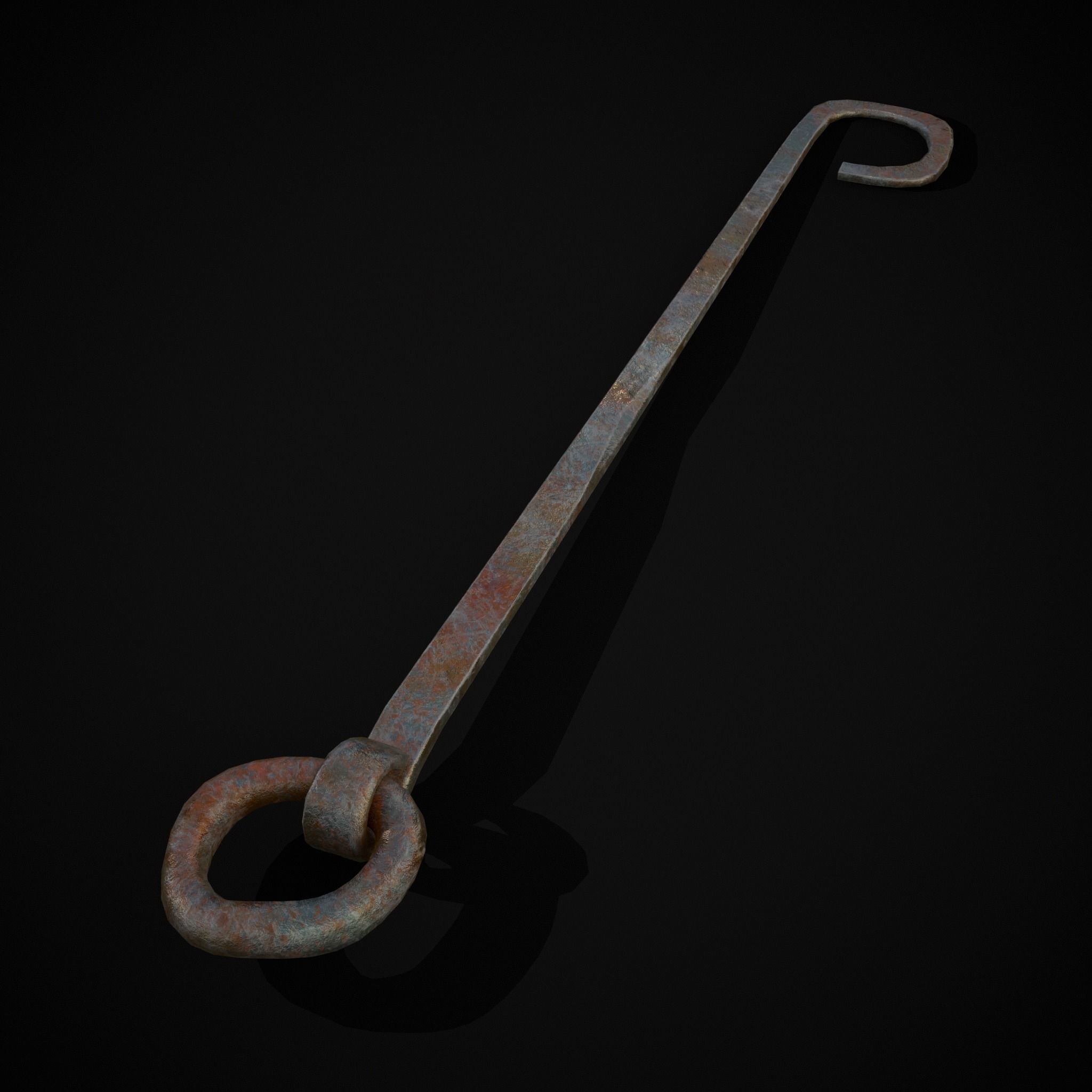 Medieval Leather Crafting Tools Low-poly 3D model_9