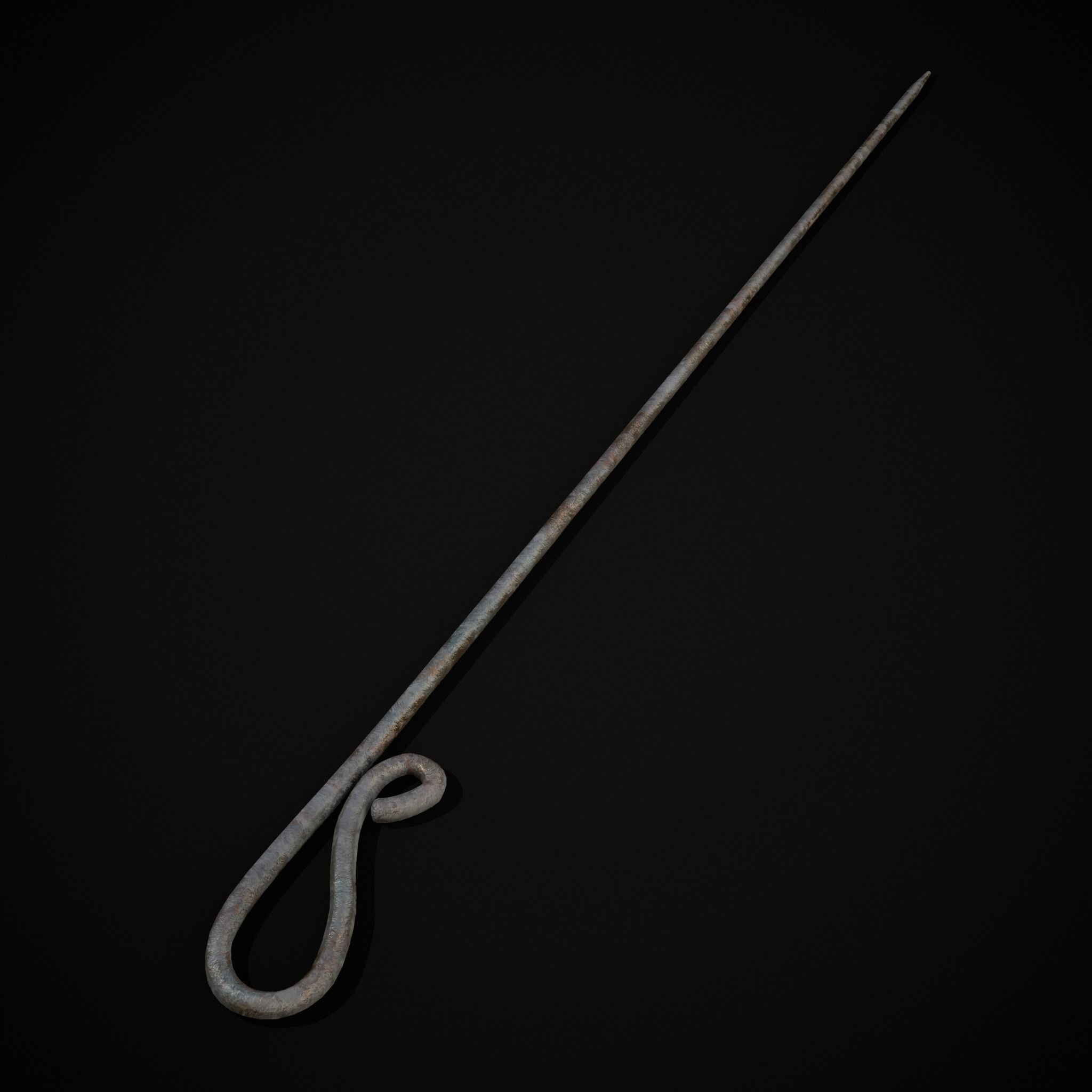 Medieval Leather Crafting Tools Low-poly 3D model_15