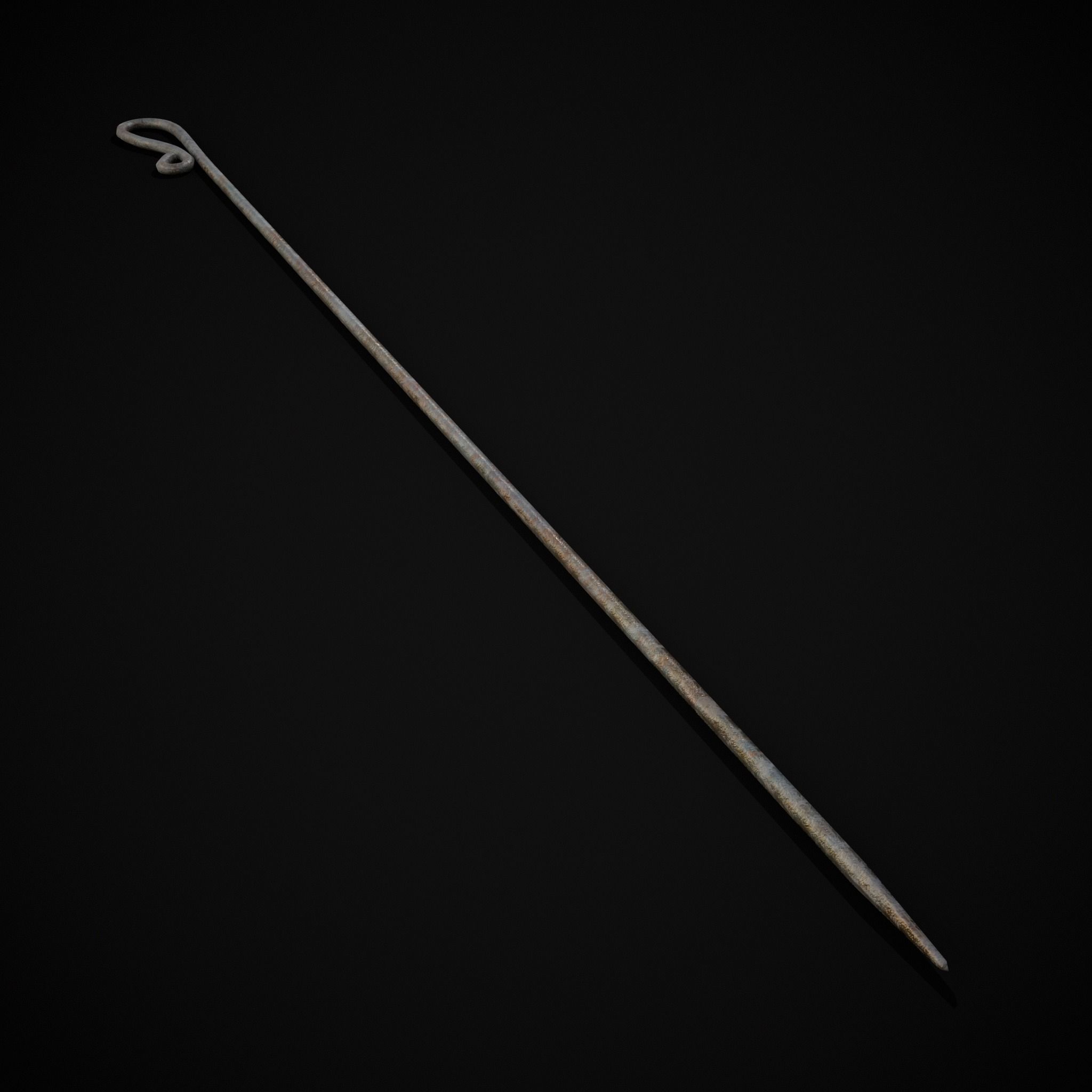 Medieval Leather Crafting Tools Low-poly 3D model_13