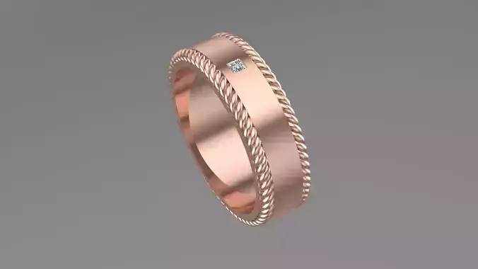 Wedding band Pritable 3d model 