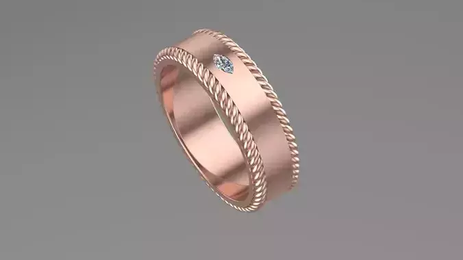 Wedding band 3d Printable Model